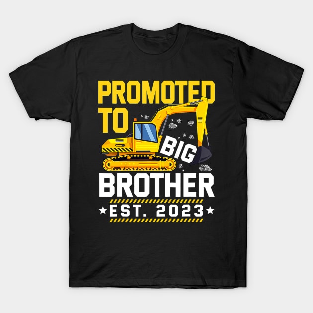 Promoted To Big Bro 2023 Leveled Up To Big Brother 2023 T-Shirt by cloutmantahnee